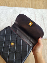 Load image into Gallery viewer, Chanel Kelly Chain Top Handle Black Small 24k Gold