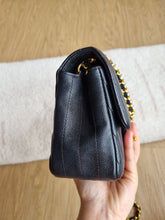 Load image into Gallery viewer, Chanel Mini Rectangle Black Caviar Chevron Gold Hardware