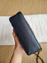 Load image into Gallery viewer, Chanel Mini Rectangle Black Caviar Chevron Gold Hardware