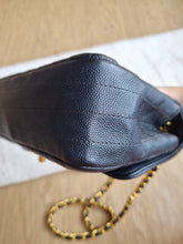Load image into Gallery viewer, Chanel Mini Rectangle Black Caviar Chevron Gold Hardware