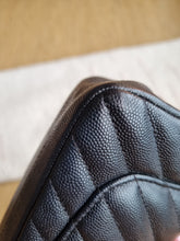 Load image into Gallery viewer, Chanel Mini Rectangle Black Caviar Chevron Gold Hardware