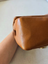 Load image into Gallery viewer, Chanel Caramel Cognac Chevron Classic Medium Flap 24k Gold