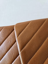 Load image into Gallery viewer, Chanel Caramel Cognac Chevron Classic Medium Flap 24k Gold
