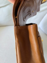 Load image into Gallery viewer, Chanel Caramel Cognac Chevron Classic Medium Flap 24k Gold