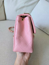 Load image into Gallery viewer, Chanel Mini Square Sakura Pink Caviar Vintage 24k Gold