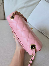 Load image into Gallery viewer, Chanel Mini Square Sakura Pink Caviar Vintage 24k Gold