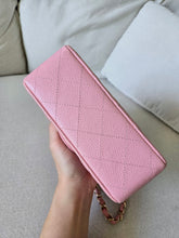 Load image into Gallery viewer, Chanel Mini Square Sakura Pink Caviar Vintage 24k Gold