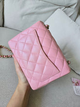 Load image into Gallery viewer, Chanel Mini Square Sakura Pink Caviar Vintage 24k Gold