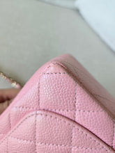 Load image into Gallery viewer, Chanel Mini Square Sakura Pink Caviar Vintage 24k Gold