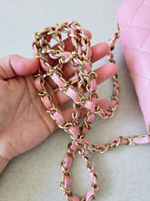 Load image into Gallery viewer, Chanel Mini Square Sakura Pink Caviar Vintage 24k Gold