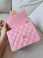 Load image into Gallery viewer, Chanel Mini Square Sakura Pink Caviar Vintage 24k Gold