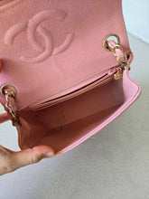 Load image into Gallery viewer, Chanel Mini Square Sakura Pink Caviar Vintage 24k Gold