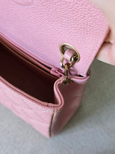 Load image into Gallery viewer, Chanel Mini Square Sakura Pink Caviar Vintage 24k Gold