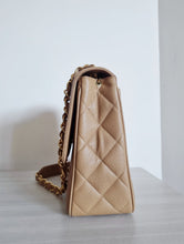 Load image into Gallery viewer, Chanel Dark Beige Caramel Caviar XL CC 24K Gold