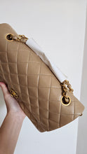 Load image into Gallery viewer, Chanel Dark Beige Classic Medium Flap 24k Gold