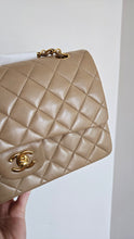 Load image into Gallery viewer, Chanel Dark Beige Classic Medium Flap 24k Gold