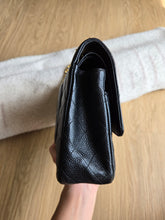 Load image into Gallery viewer, Chanel Medium Classic Flap Black Caviar 24k Gold
