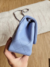 Load image into Gallery viewer, Chanel 21p Baby Blue Classic Mini Square Champagne Gold Hw