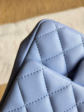 Load image into Gallery viewer, Chanel 21p Baby Blue Classic Mini Square Champagne Gold Hw