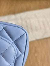 Load image into Gallery viewer, Chanel 21p Baby Blue Classic Mini Square Champagne Gold Hw