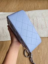 Load image into Gallery viewer, Chanel 21p Baby Blue Classic Mini Square Champagne Gold Hw