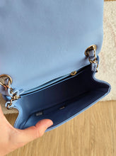 Load image into Gallery viewer, Chanel 21p Baby Blue Classic Mini Square Champagne Gold Hw