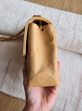 Load image into Gallery viewer, Chanel Dark Beige Caviar Mini Square Vtg 24k Gold