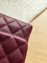 Load image into Gallery viewer, Burgundy Coco Handle Small Caviar Gold Hardware