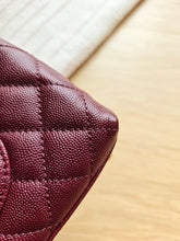 Load image into Gallery viewer, Burgundy Coco Handle Small Caviar Gold Hardware