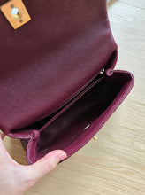 Load image into Gallery viewer, Burgundy Coco Handle Small Caviar Gold Hardware