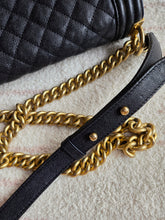 Load image into Gallery viewer, Chanel Boy Bag Old Medium Caviar Gold Hw
