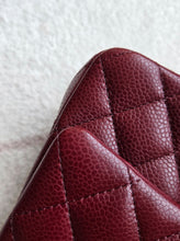 Load image into Gallery viewer, Chanel 15B Burgundy Caviar Classic Mini Rectangle Gold Hw
