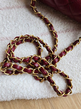 Load image into Gallery viewer, Chanel 15B Burgundy Caviar Classic Mini Rectangle Gold Hw