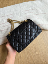 Load image into Gallery viewer, Chanel Mini Reissue 224 Black Calfskin Bijoux Chain Gold Hw