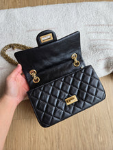 Load image into Gallery viewer, Chanel Mini Reissue 224 Black Calfskin Bijoux Chain Gold Hw