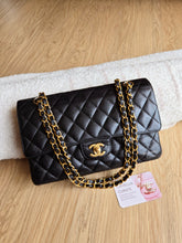 Load image into Gallery viewer, Chanel Medium Classic Flap Black Caviar 24k Gold