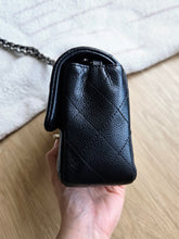 Load image into Gallery viewer, Chanel Mini Rectangle Midnight Caviar Silver Hw