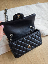 Load image into Gallery viewer, Chanel Mini Rectangle Midnight Caviar Silver Hw