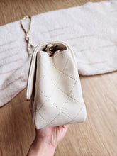 Load image into Gallery viewer, Chanel 17c Ivory Caviar Classic Mini Square Gold Hw