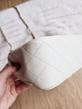 Load image into Gallery viewer, Chanel 17c Ivory Caviar Classic Mini Square Gold Hw