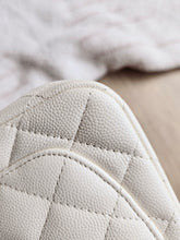 Load image into Gallery viewer, Chanel 17c Ivory Caviar Classic Mini Square Gold Hw