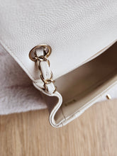 Load image into Gallery viewer, Chanel 17c Ivory Caviar Classic Mini Square Gold Hw