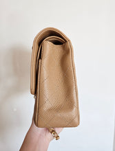 Load image into Gallery viewer, Chanel Classic Medium Flap Dark Beige Caviar 24k Gold