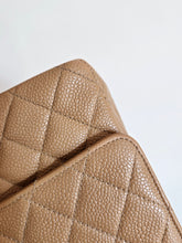 Load image into Gallery viewer, Chanel Classic Medium Flap Dark Beige Caviar 24k Gold