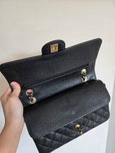 Load image into Gallery viewer, Chanel Classic Medium Flap Black Caviar 24k Gold