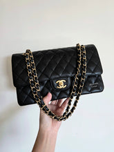 Load image into Gallery viewer, Chanel Classic Medium Flap Black Caviar 24k Gold