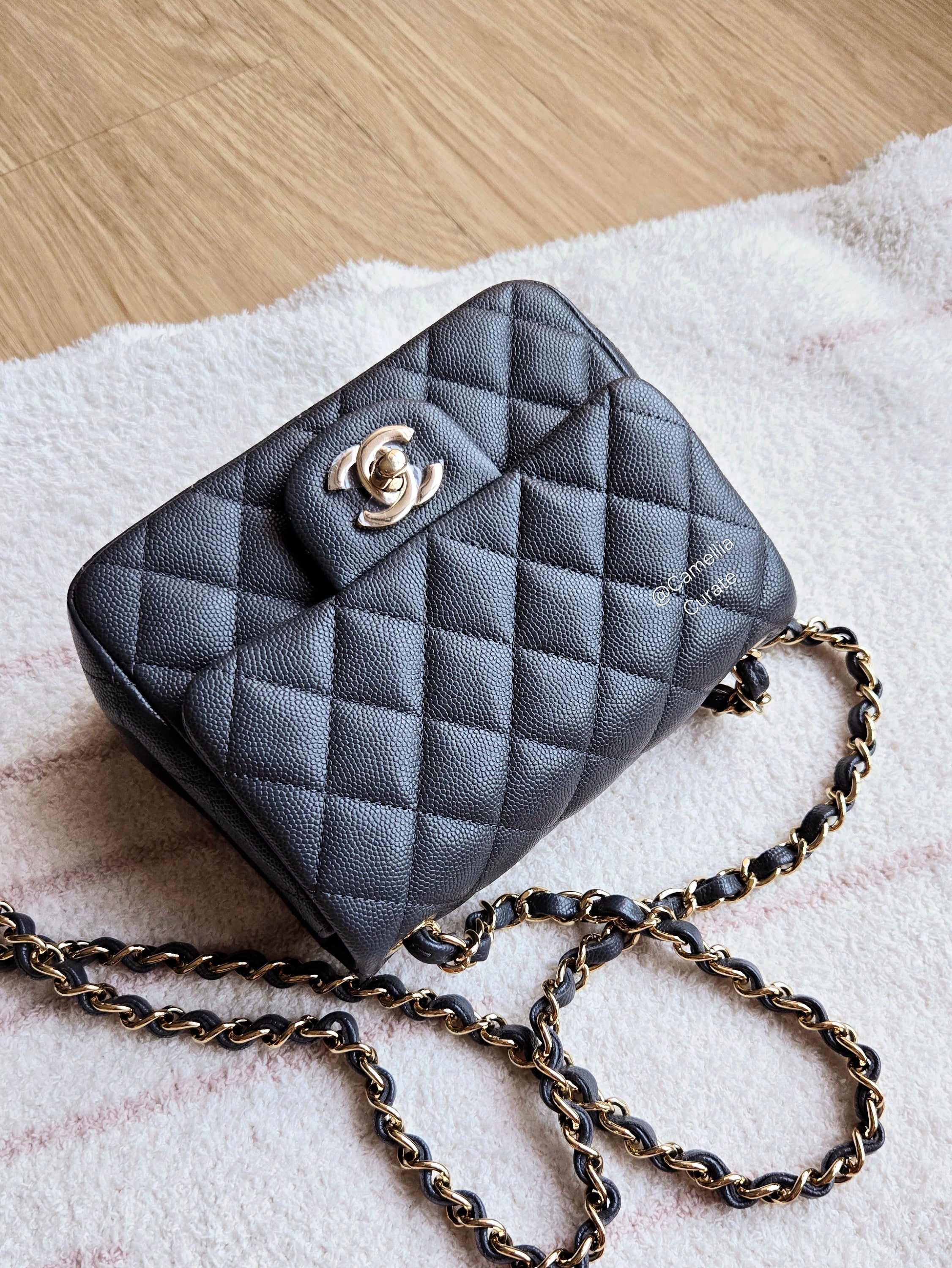 gold　CHANEL カシミヤ混ビーニー ブラック・グレー CHANEL（シャネル） ニット帽 AAB254 B21462 レディース カシミヤ