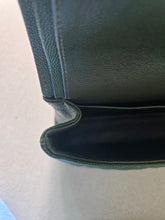 Load image into Gallery viewer, Chanel Forest Green Caviar Classic Medium Flap Silver Hw