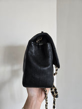 Load image into Gallery viewer, Chanel Mini Rectangle Chevron Black Caviar Gold Hw