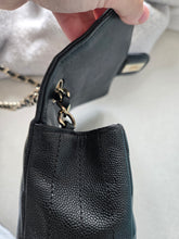 Load image into Gallery viewer, Chanel Mini Rectangle Chevron Black Caviar Gold Hw